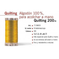 BOBINA QUILTINNG ALGODON 200 METROS 719803  CAJA 