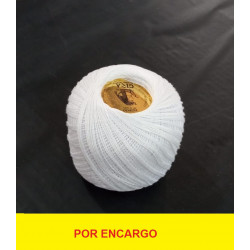 OVILLO PERLE GIZA Nº12 50 GRAMOS BLA/CRU  CAJA 